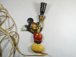 Retro vintage lámpa Mickey Egeres egér figura festett fém