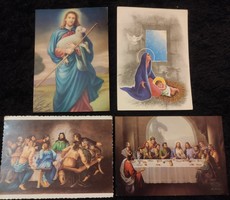 4 db húsvéti képeslap, keresztény 1990-es évekből (egyben)