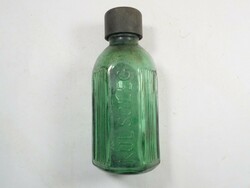Retro régi Gyógyszertári gyógyszeres patika patikai zöld üveg palack KÜLSŐLEG felirattal - 50 ml