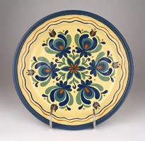1E280 hand-painted ceramic table center serving bowl fruit bowl 23 cm