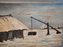 Lengyel festő: Téli táj
