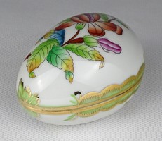 1L808 Régi Viktória mintás Herendi porcelán tojás