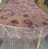 Alkalmi stóla, sál flitteres díszítéssel- Martha May-mályva színű 60x150 cm