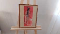 (FBL4) Ördögi figura 28x38 cm kerettel