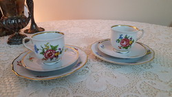 Schirnding Bavaria, breakfast tea and coffee set, 2 sets