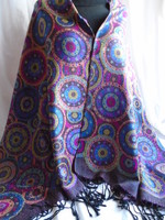 Új, 70 % pashmina 30 % selyem luxus kendő, vállkendő.