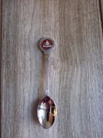 Csodaszép régi ezüstözött kávéskanál/díszkanál (12,4x2,6 cm)