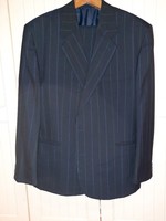 Férfi öltöny,52-es,új, 45% wool, 55% polyester elegáns két gombos fazon