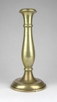 1E609 antique alpaca candle holder 21 cm
