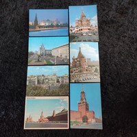 Orosz képeslap sorozat MOSZKVA 1970-es évekből - postatiszta! (egyben)