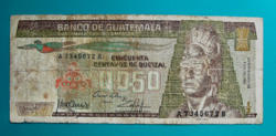Guatemala - ½ quetzal banknote - 1985
