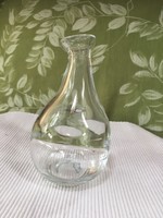 Design üveg kis kancsó, kiöntő, palack 0,25 liter, Hollandiából (Ü)