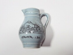 Retro régi porcelán - kis kancsó Bavaria Staufen BR 1959 német gyártmány - magasság: 6,2 cm