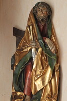 Egyházi kerámia  szent szobor 28x58 cm