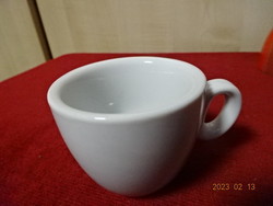 Italian porcelain coffee cup, thick wall, with mbc print. Jokai.
