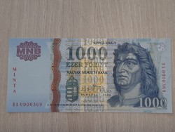 1000 forint bankjegy UNC MINTA  2008