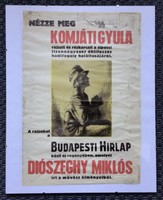 Komjáti Wanyerka Gyula.  Plakát és akvarell