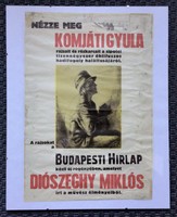 Komjáti Wanyerka Gyula.  Sipote Plakát és akvarell