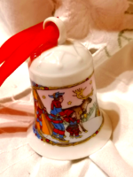 Decorative, marked porcelain Christmas bell
