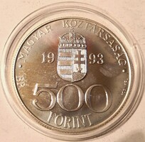 N/033 - 1993. Integráció az Európai Közösségbe, ezüst 500 Forint emlékérem