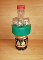 Monimpex Hungary Bp barack pálinkás üveg palack 0,5 literes 6 db üveg pohárral (6p)