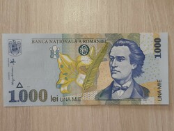 Romania 1000 lei unc banknote 1998