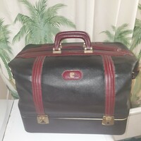 Pierre Cardin vintage bőr utazótáska az 1960-as évekből