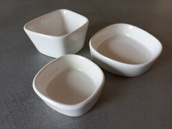 3 db mini porcelán kínáló