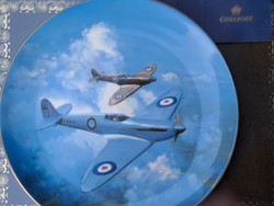 Wedgwood coalport fine bone china England the spitfire plate 1986 with certification decorative plate 27 cm