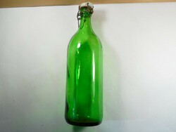 Retro csatos üveg palack - 1 liter, 1950-1980-as évekből