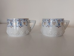 2 db antik porcelán bögre szecessziós régi csészék