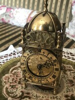 Gyönyörű, Smiths Clock, Réz házas, asztali óra, jelzett, Nell Gwynne, múzeumi példány másolata