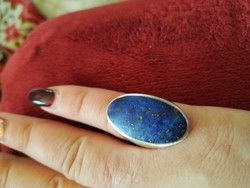 Silver ring with original lapis lazuli 925