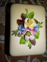 9.5 X 7.5 Cm English antique jewelry porcelain