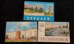 3db orosz képeslap/ nyitható - postatiszta! (egyben)