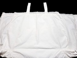 Vintage vászon női fehér alsónemű: hálóing vagy alsószoknya 3-as Méret a leírásban