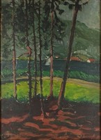 1M074 Árpád Bardócz: pine trees 1922