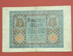 Németország Weimari Köztársaság (1919-1933) 100 Márka bankjegy 1920 (37)