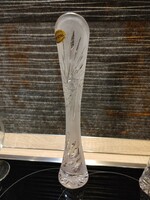 Super slim modern crystal vase approx. 28 Cm