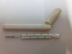 RÉGI LÁZMÉRŐ HŐMÉRŐ TOKJÁBAN