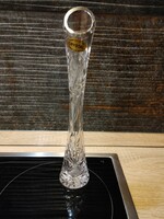 Super slim modern crystal vase approx. 28 Cm