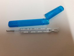 RÉGI LÁZMÉRŐ HŐMÉRŐ TOKJÁBAN