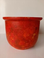 German orange ceramic bowl