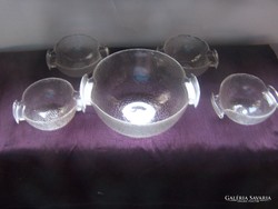 Retro compote set. A special design designed by an industrial artist. Parts: offering compote bowl