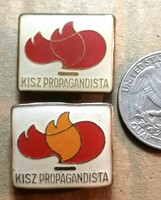 KISZ - Propagandista jelvény 2 különböző