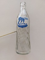 Retro üveg Extra szénsavas üdítőital feliratos palack