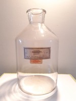 Old large pharmacy bottle laboratory bottle 27 cm