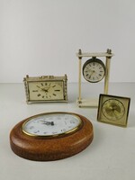 Retro 4-piece clock / desk Russian German Czech clock package / alarm clock / mechanical / old wind-up