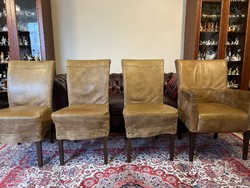 Het Anker “Africa” bőrborítású (cipzározható), prémium minőségű székek nagyon szép állapotban!