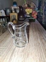 Mini glass jug (engraved pattern)